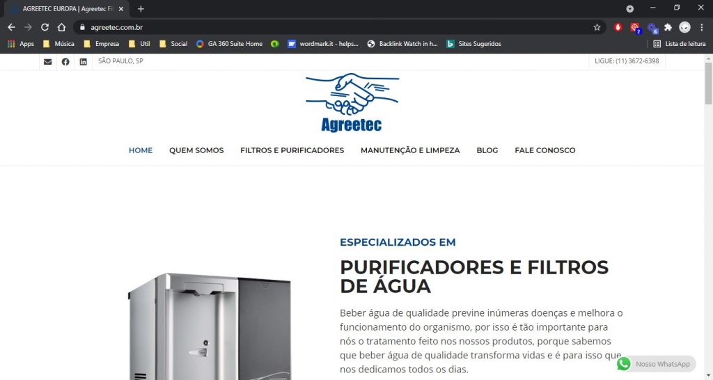 Agreetec Filtros e Purificadores de Água