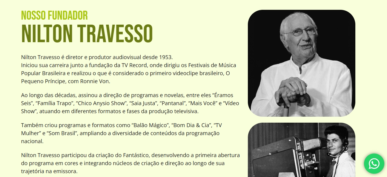 Site Oficina de Atores Nilton Travesso