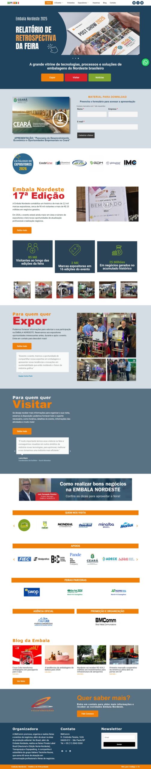 Site Embala Nordeste