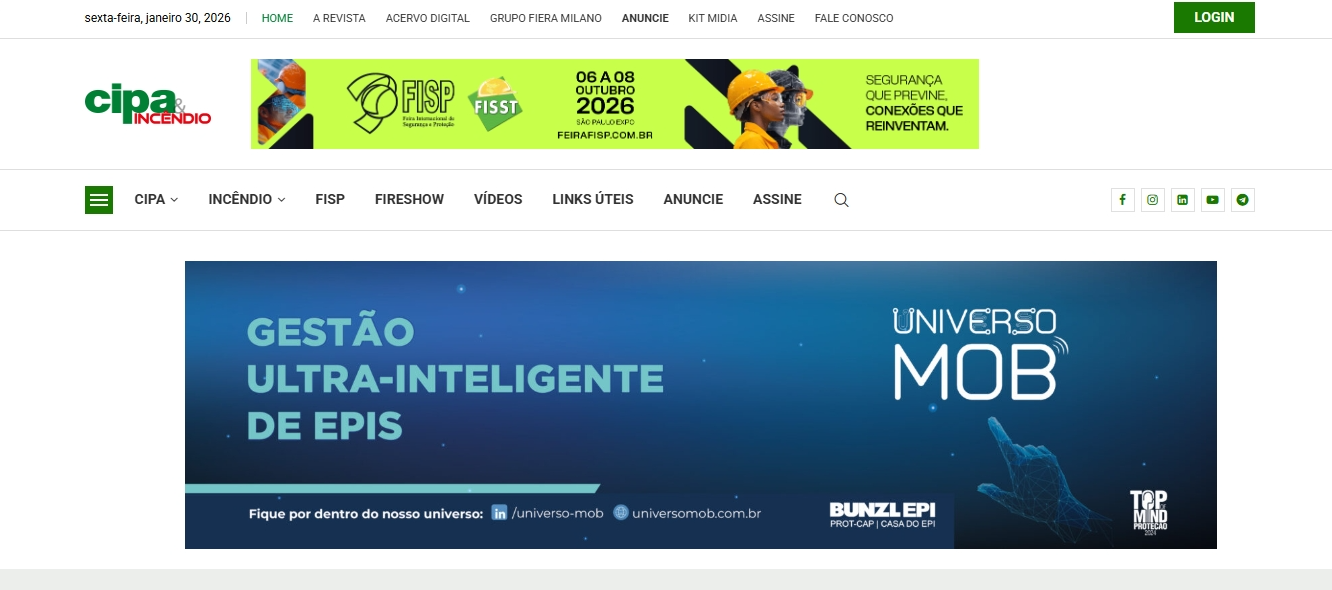 site portal de notícias revista cipa & incêndio
