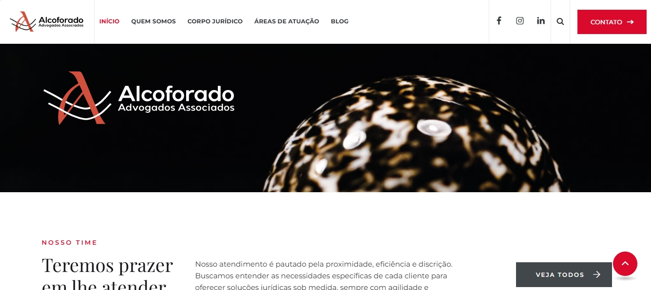 Criação de site para advogados - Alcoforado Advogados