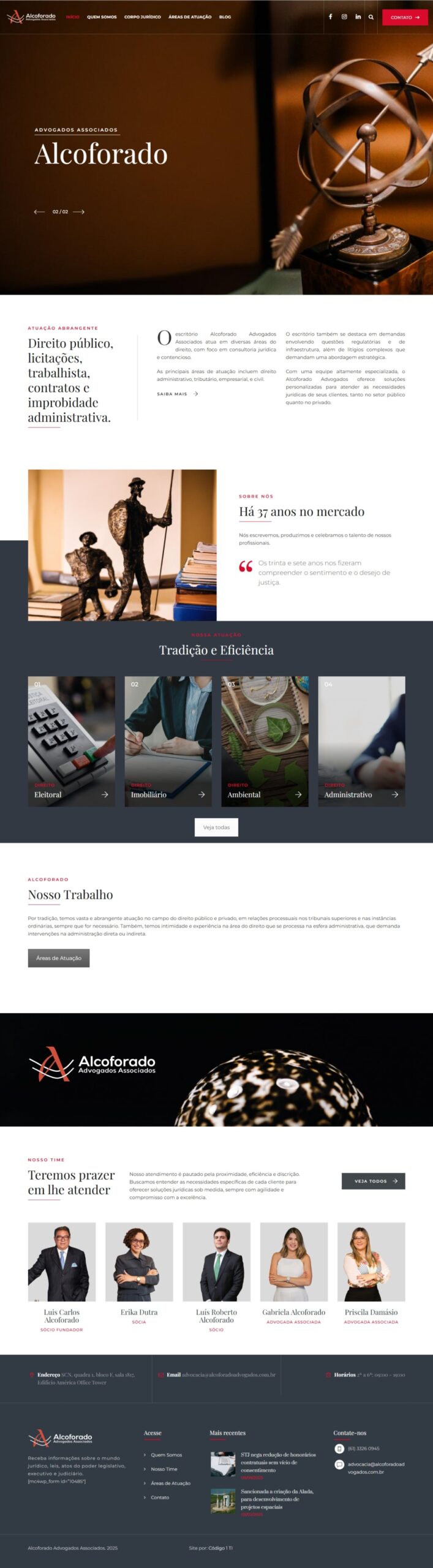 criação de sites, advocacia, sites para advogados, alcoforado advogados