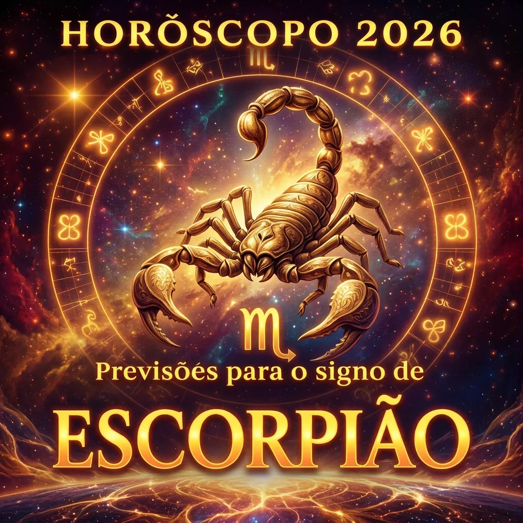 Horóscopo Escorpião 2026
