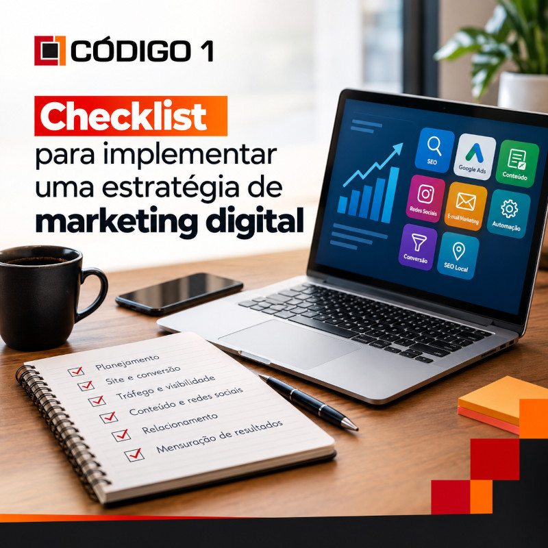 Checklist para implementar uma estratégia de marketing digital